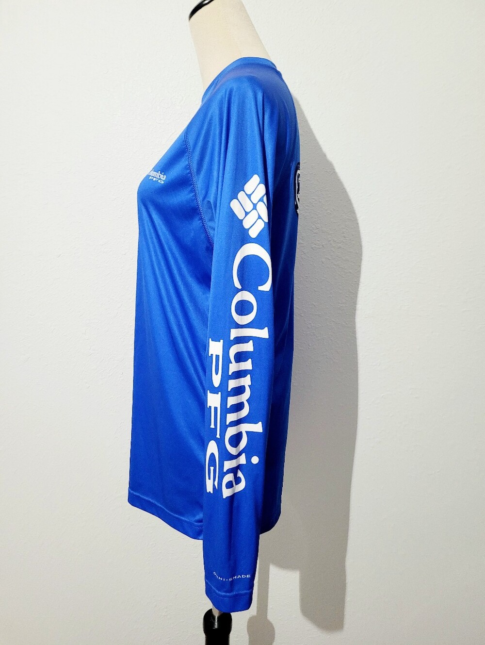 Columbia PFG OmniShade Spf Sun Protection Shirt Blue XS Performance Rash Guard - Picture 4 of 11